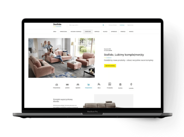 Website development for the furniture industry