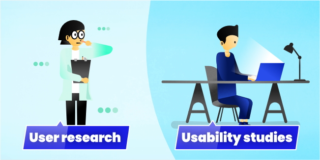 User research vs. Usability studies